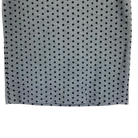 straight fitted pencil skirt with polka dots grey & black SZ small Premis Studio - Picture 4 of 9